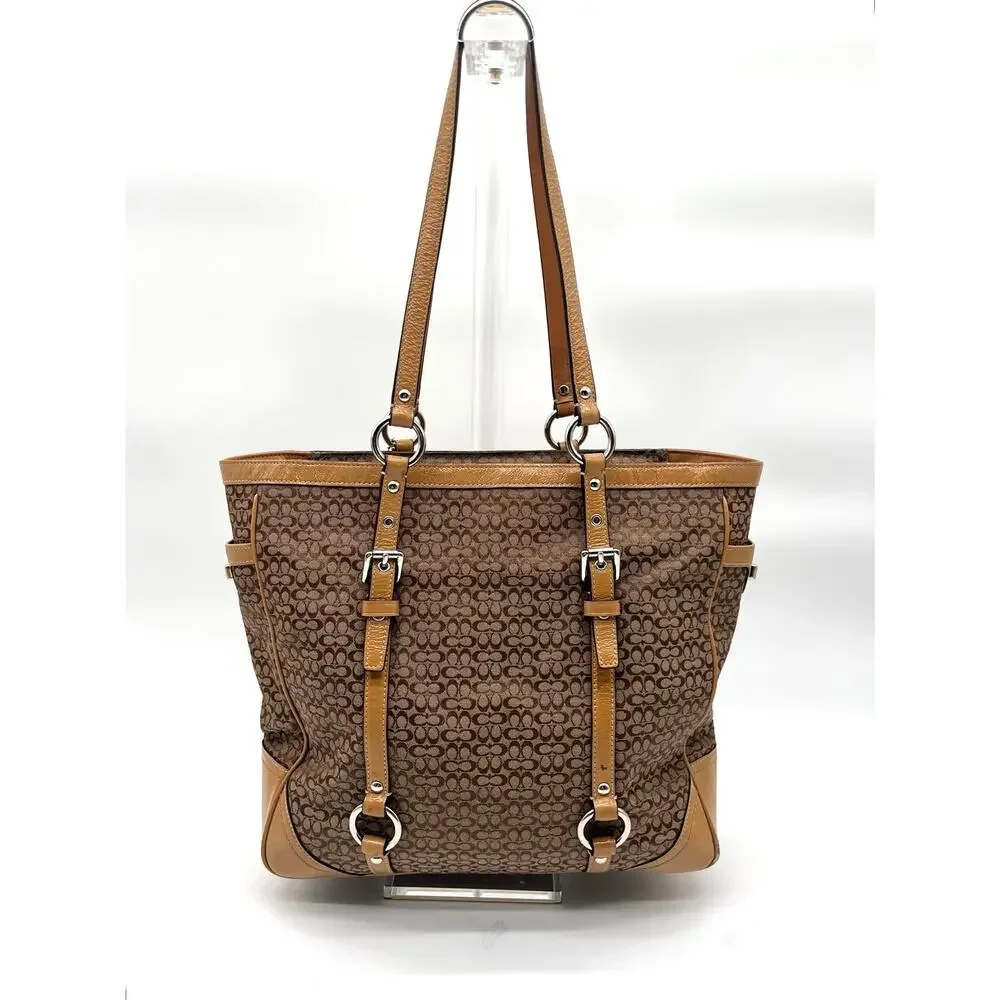 COACH Y2K Signature Tote, Turnlock Pockets